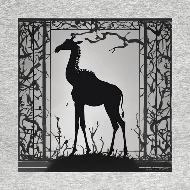 Girrafe Shadow Silhouette Anime Style Collection No. 154 by cornelliusy